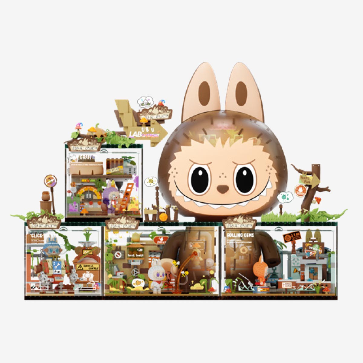 Amazon.co.jp: ?POPMART?monsters?LABUBU?森林秘密基地 YAYA等付