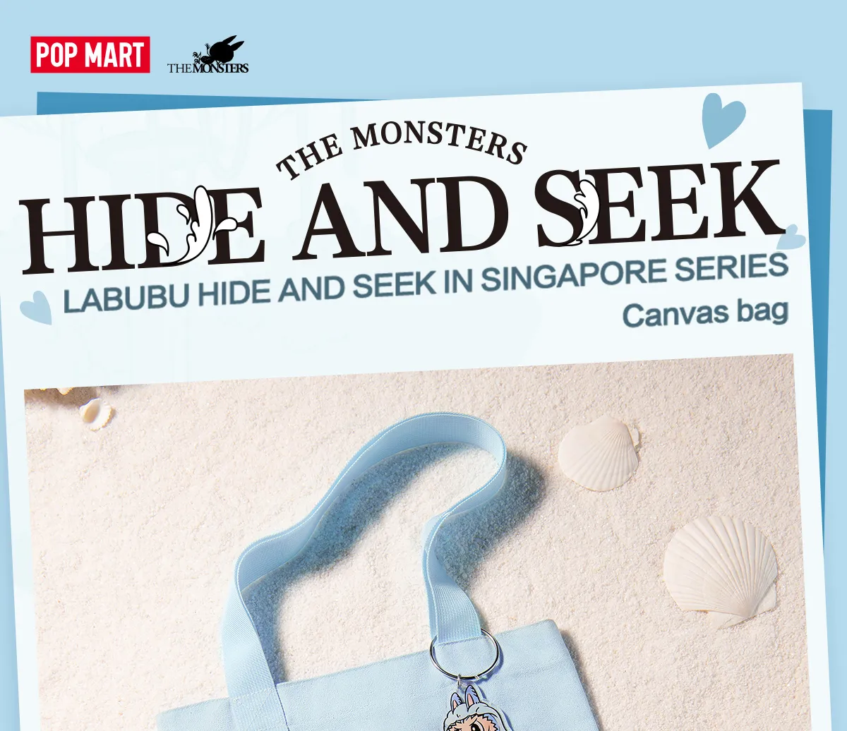 LABUBU HIDE AND SEEK IN SINGAPORE SERIES-Canvas Bag - POP MART (Singapore)