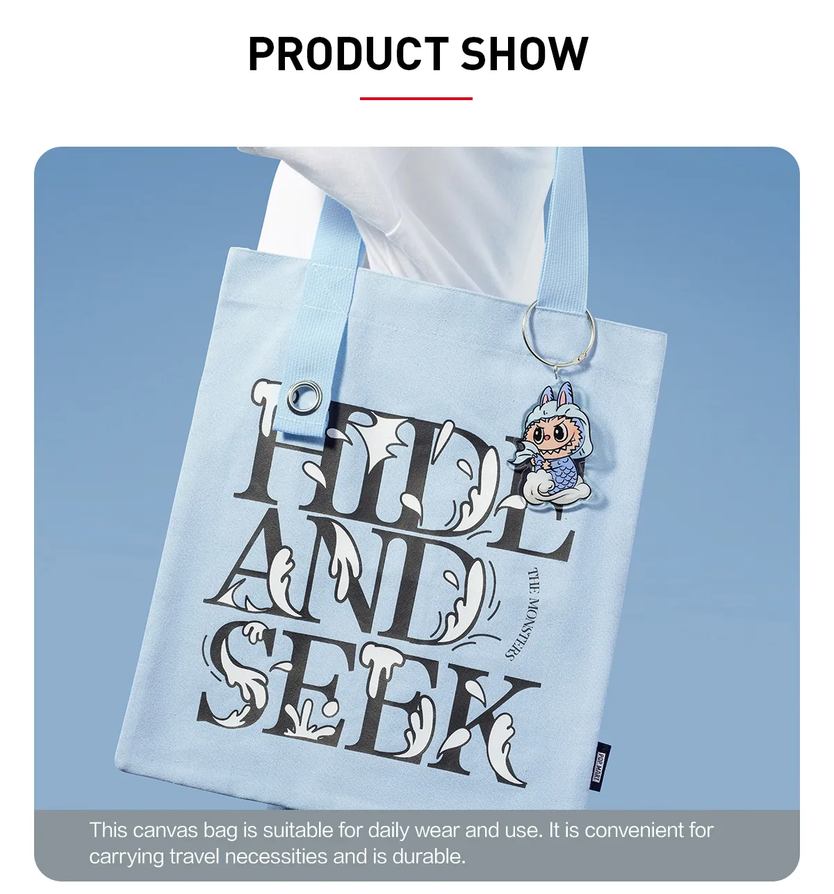 Labubu Hide And Seek In Singapore Series Canvas Bag Pop Mart Sweden Labubu Hide And Seek In Singapore Series Canvas Bag Pop Mart Sweden