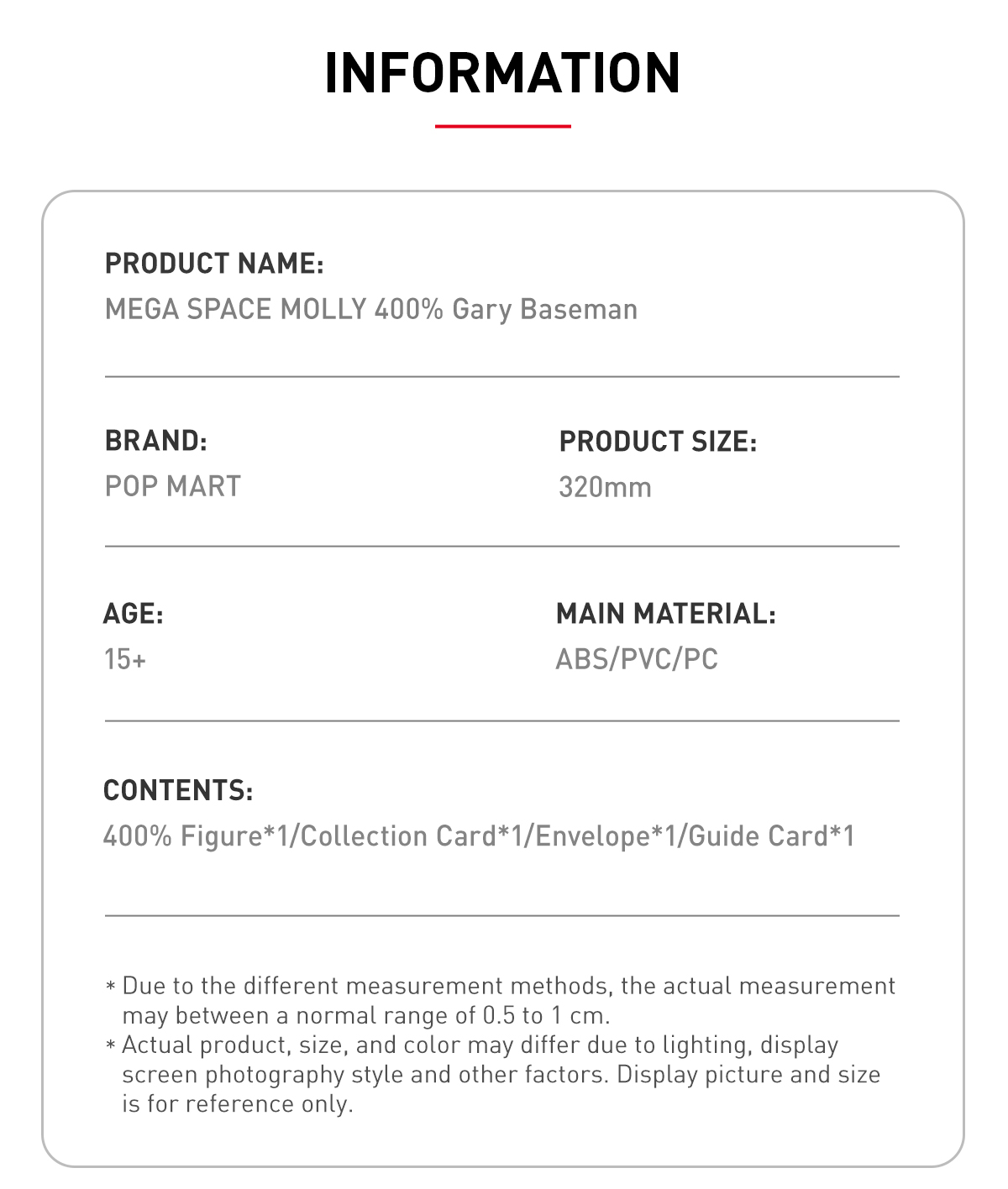 MEGA SPACE MOLLY 400% Gary Baseman - POP MART (New Zealand)
