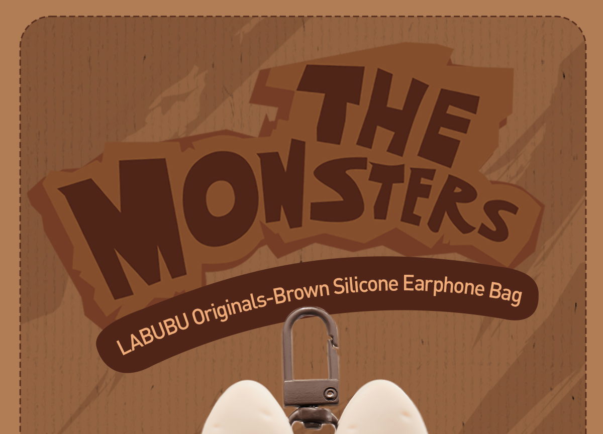 バッグ・カバンその他 Pop Mart Labubu Original Silicone Earphone Bag Brown LABUBU Originals-Brown Silicone Earphone Bag | Accessories