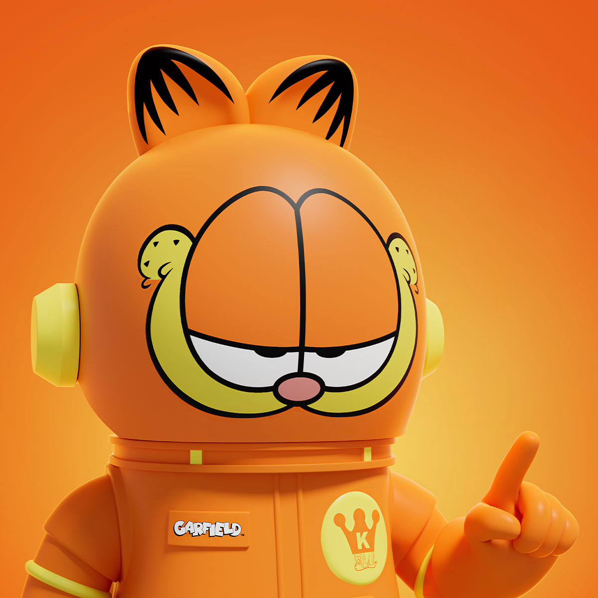MEGA SPACE MOLLY 400% Garfield - POP MART (Sweden)