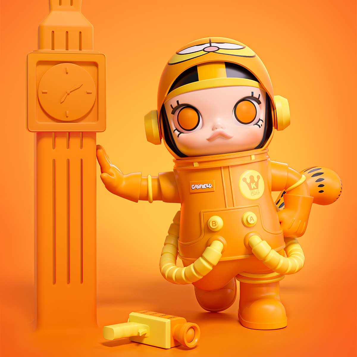 MEGA SPACE MOLLY 400% Garfield - POP MART (Japan)