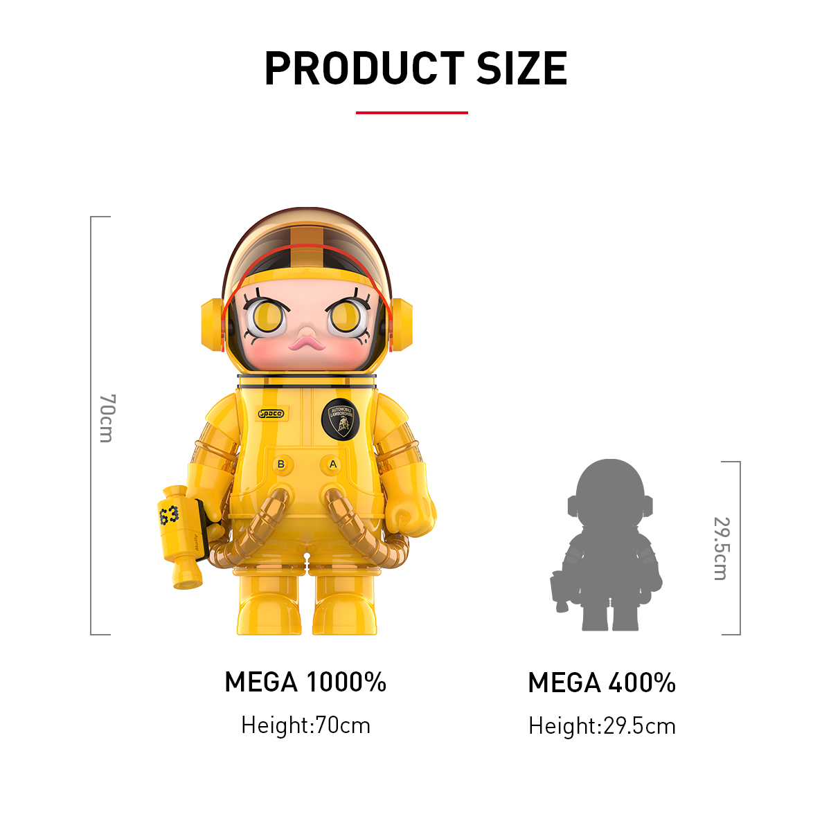POP MART MEGA SPACE MOLLY The Lamborghini Astronaut 400