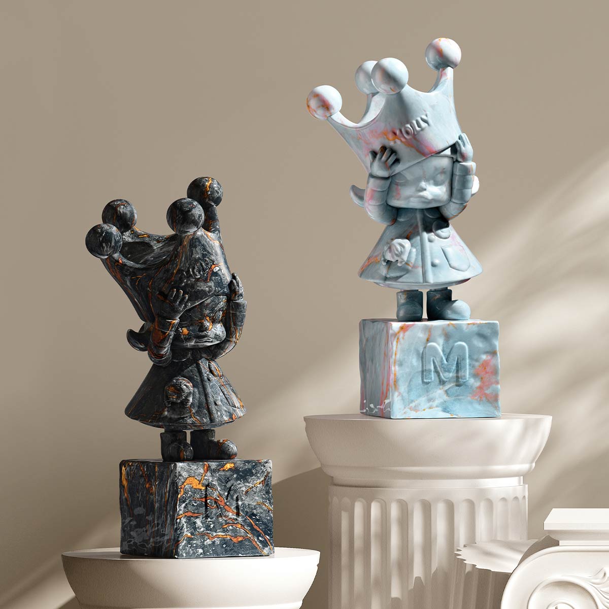 MOLLY Anniversary Statues Classical Retro 2 Series Figures