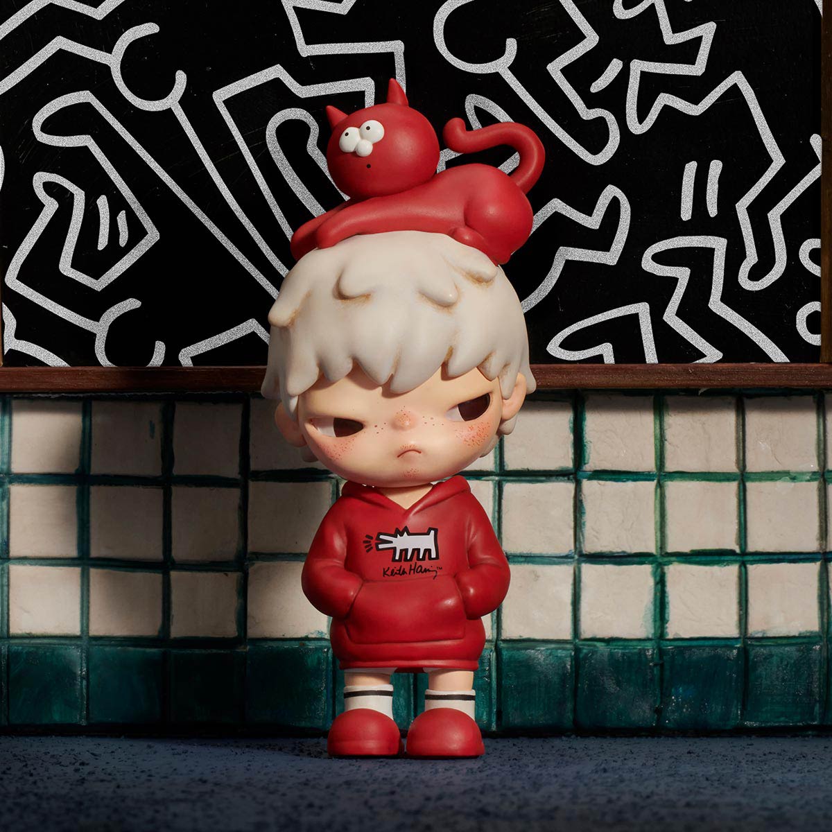 【完売品】Hirono x Keith Haring フィギュア ビッグサイズ Original HIRONO x KEITHHARING Limited Edition large Size
