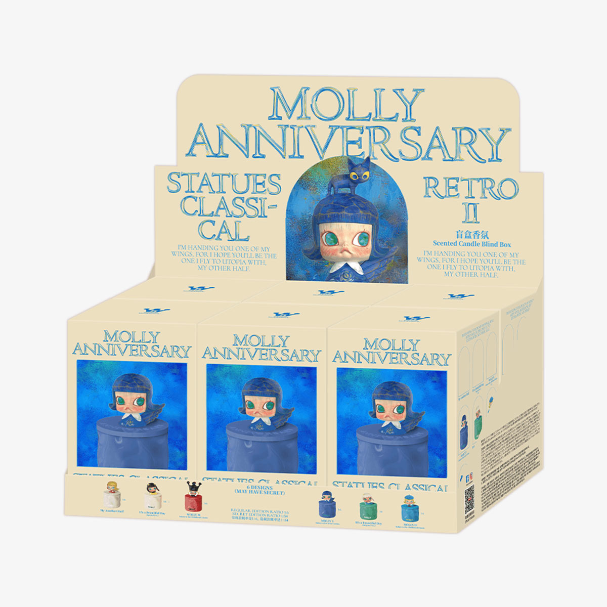 MOLLY Anniversary Statues Classical Retro 2 Series-Scented Candle
