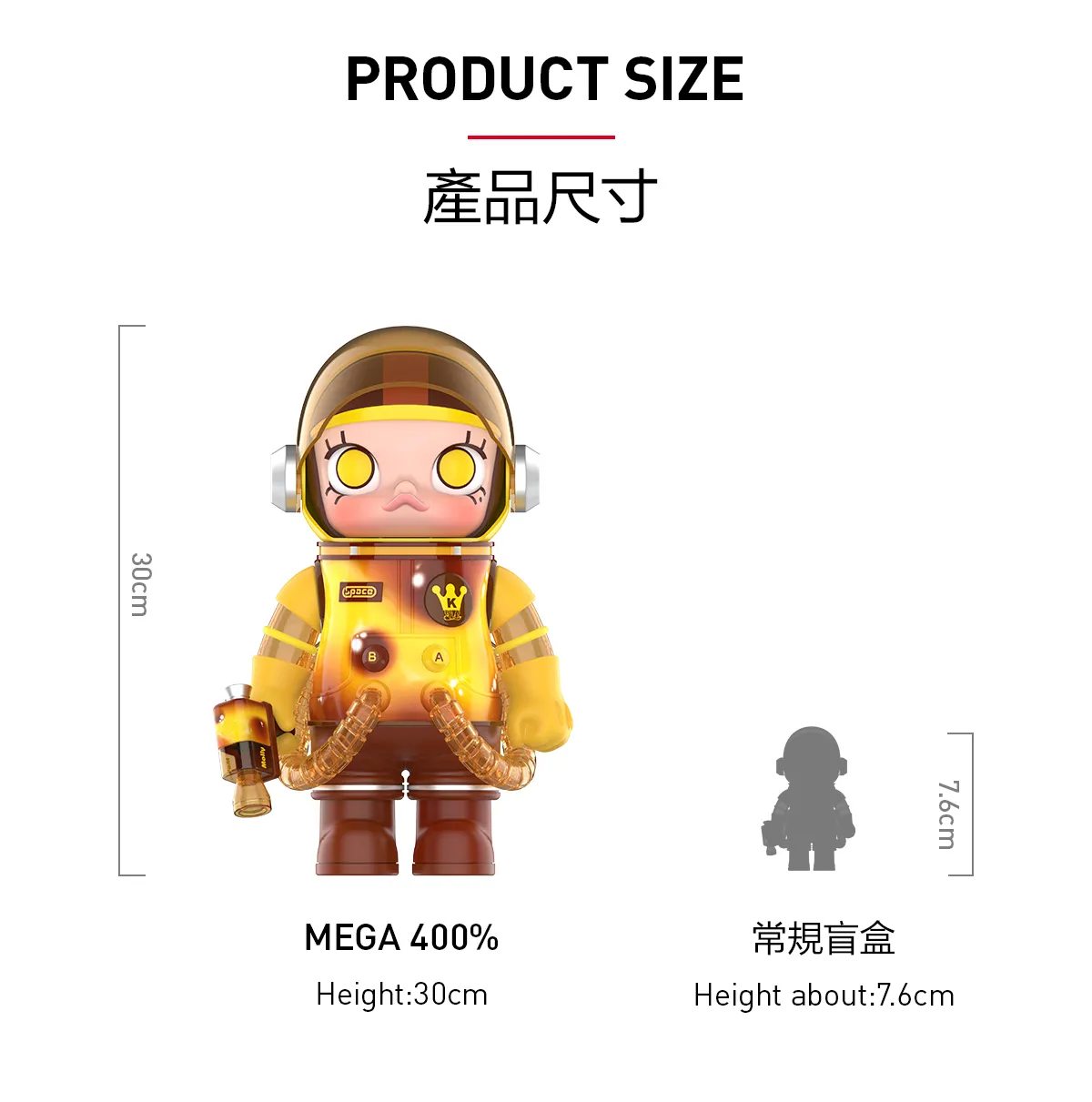 MEGA SPACE MOLLY 400% Egg Tart - POP MART (Macao, China)