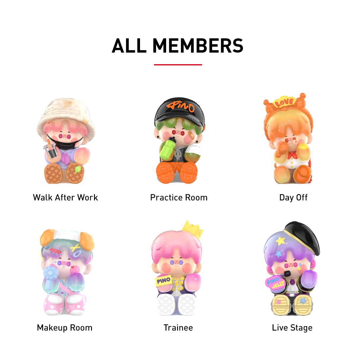 Pino Jelly Delicious Worldwide Series Whole Set Opened – TOYSEZ