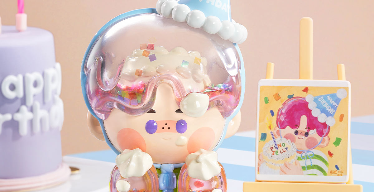 PINO JELLY Birthday Bash Figurine - POP MART (Macao, China)