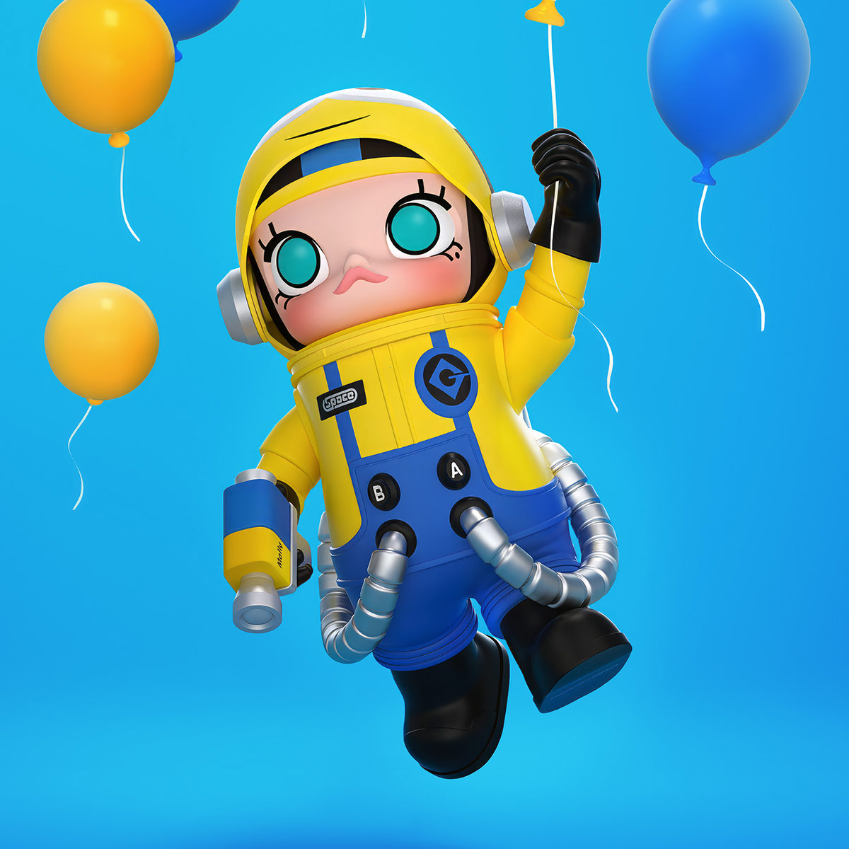 ゲームキャラクター MEGA SPACE MOLLY 400% Minions Amazon.com: POP MART MEGA Space Molly 400% Minions