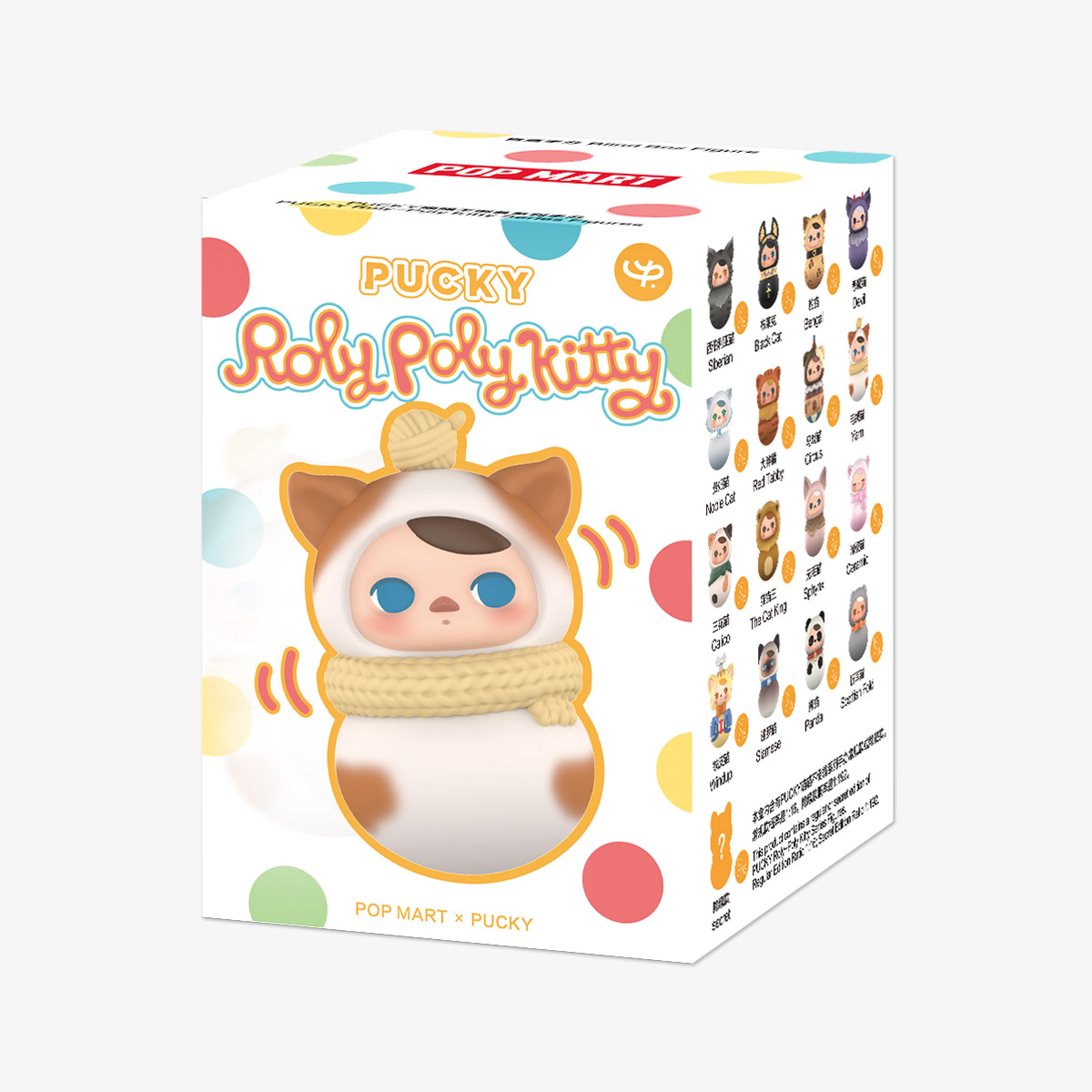 PUCKY Roly-Poly Kitty Series Figures - POP MART (Japan)