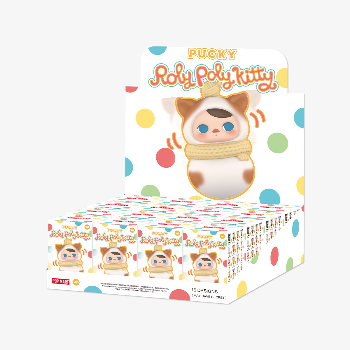 PUCKY Roly-Poly Kitty Series Figures - POP MART (Japan)