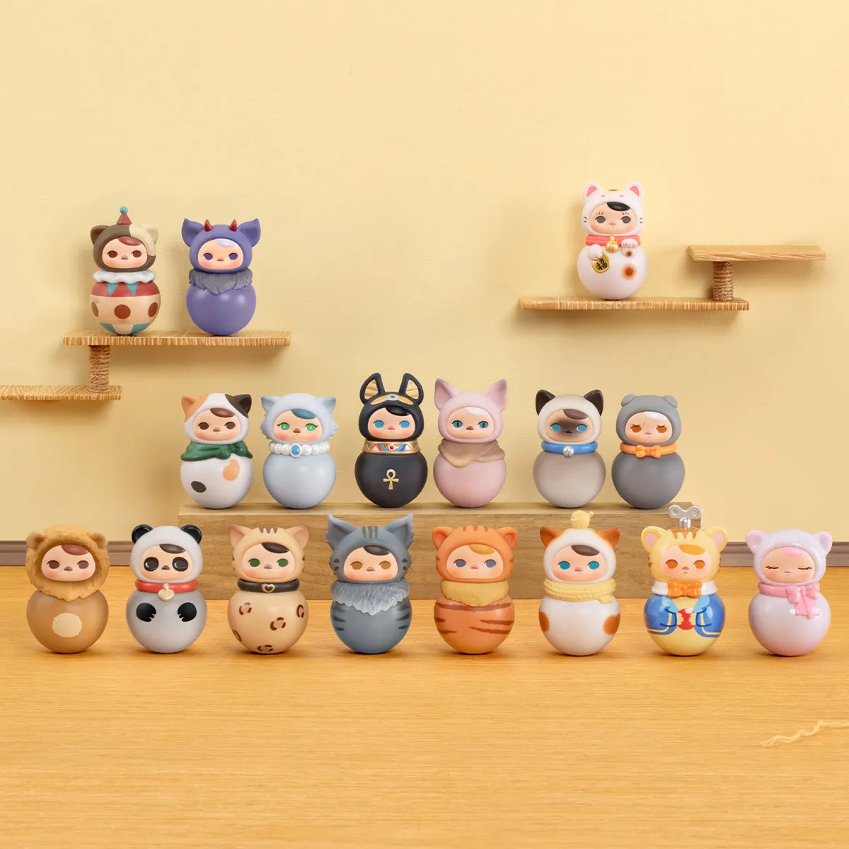 PUCKY Roly-Poly Kitty Series Figures - POP MART (Japan)