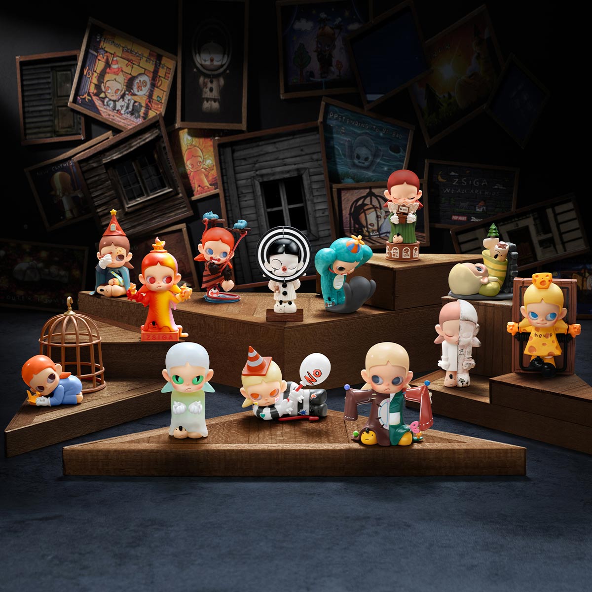 POP MART WE ALL ARE KIDS フィギュアセット Amazon.com: POP MART Zsiga We All are Kids Series Figures