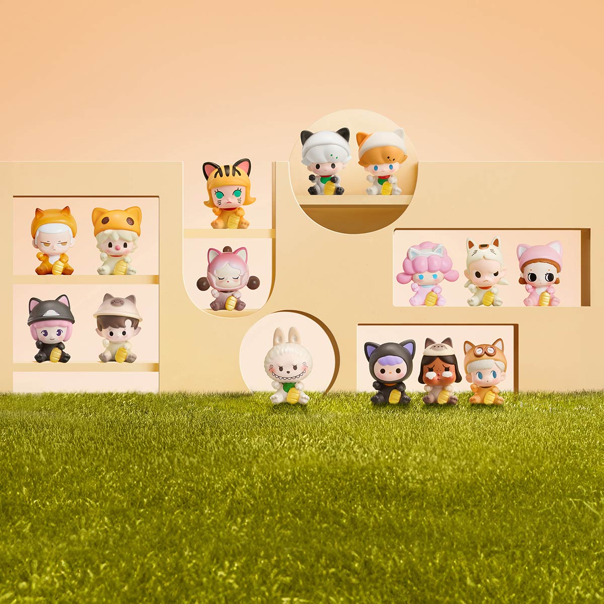 POP BEAN Lucky Cat Series - POP MART (Japan)