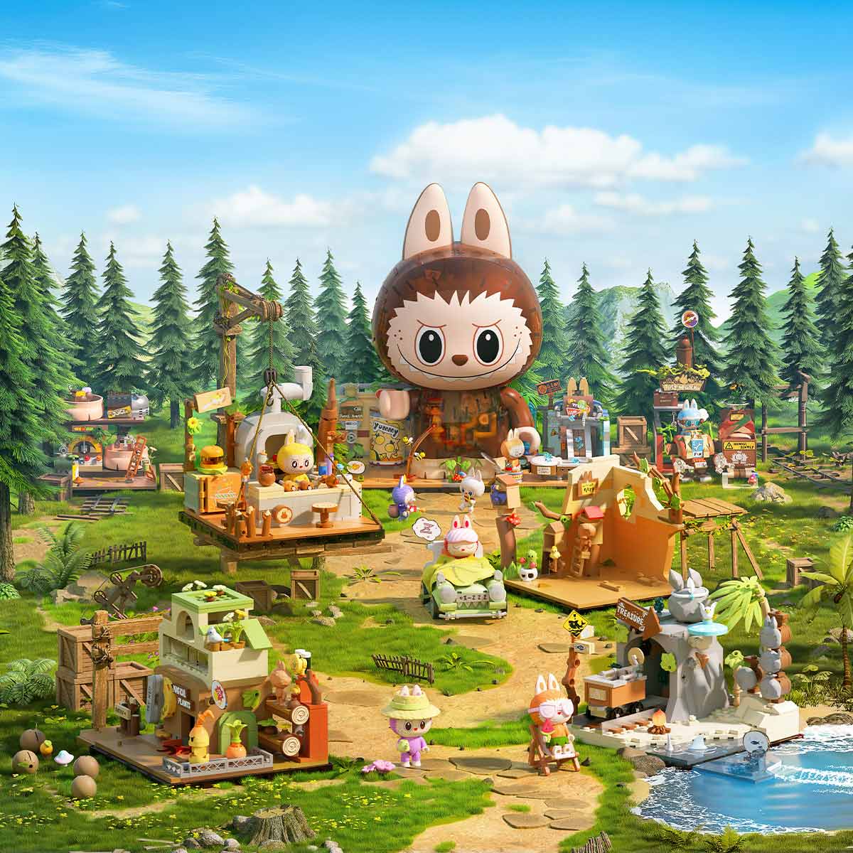 THE MONSTERS Forest Secret Base Series Blocks Wave II