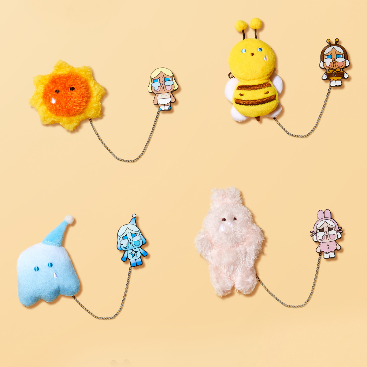 CRYBABY Crying Again Series-Plush Badge Blind Box - POP MART (Japan)