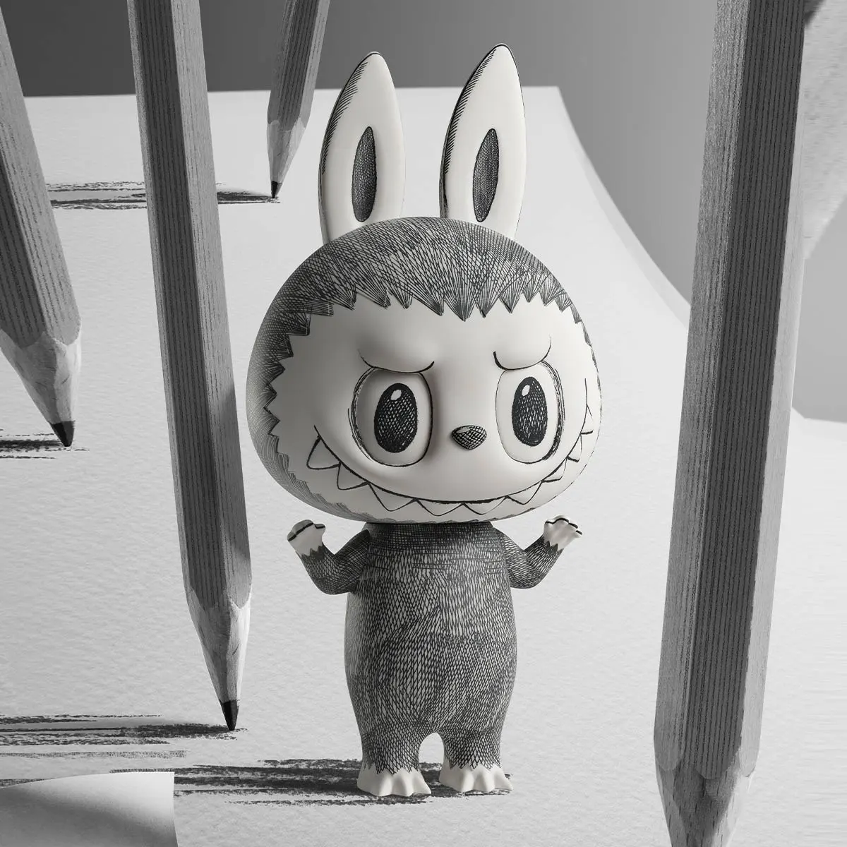 MEGA LABUBU 400% Sketch - POP MART (Japan)
