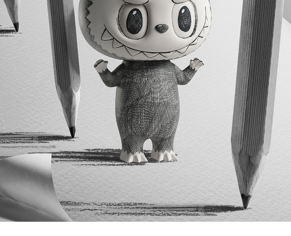 MEGA LABUBU 400% Sketch - POP MART (Macao, China)