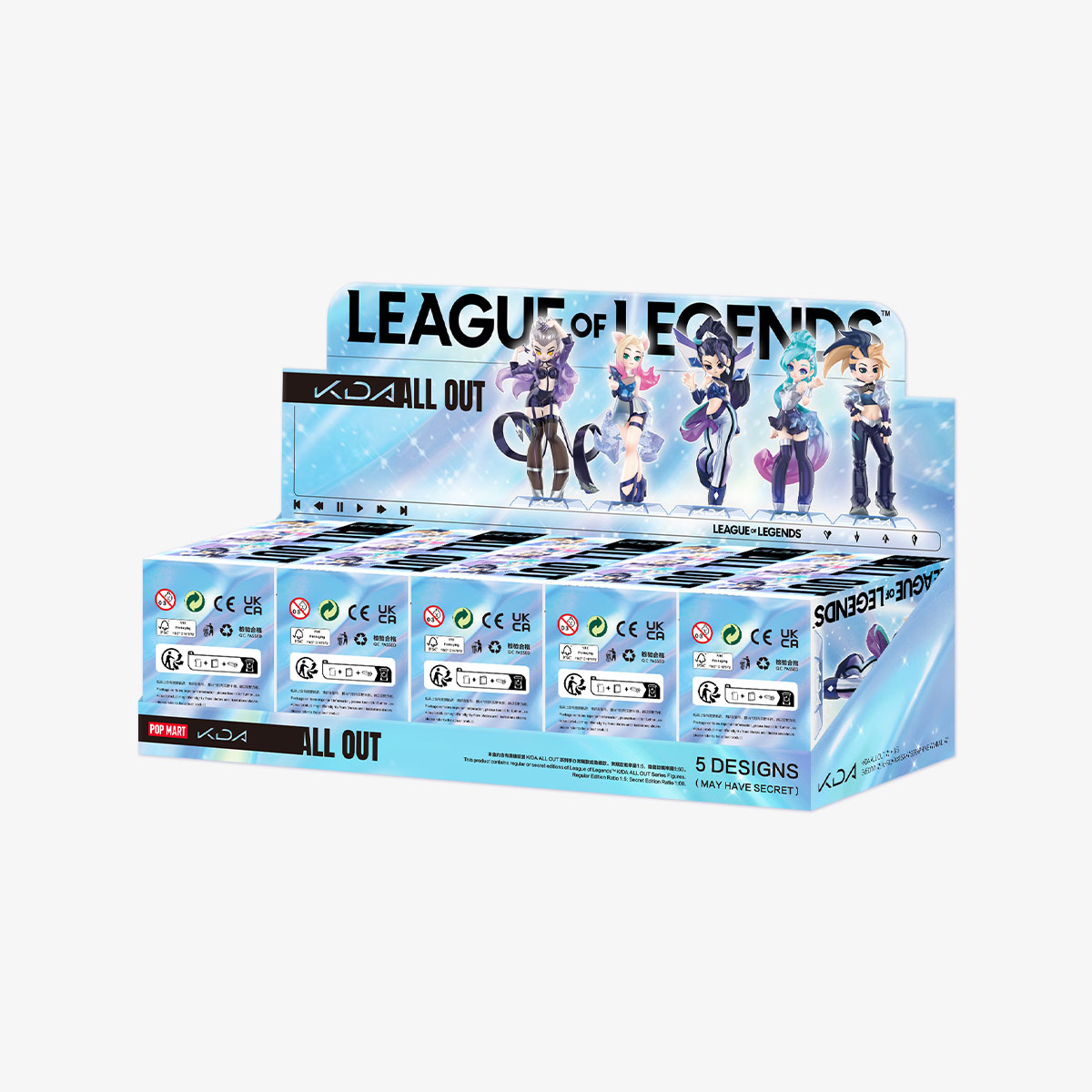 League of Legends K/DA ALL OUT Series Figures - POP MART