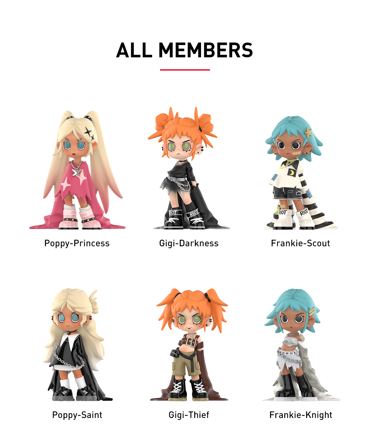 Poppy フィギュア　Lil Peach Riot POPMART NEW POPMART Lil Peach Riot Loading Series Confirmed Blind