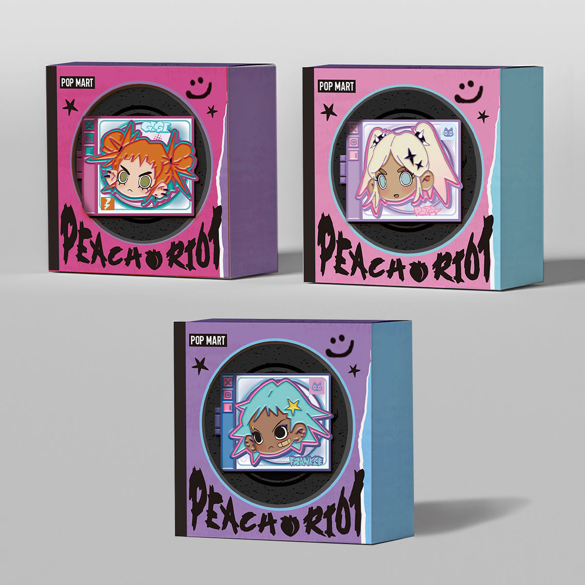 Lil Peach Riot：Loading! Series-Pin - POP MART (Japan)