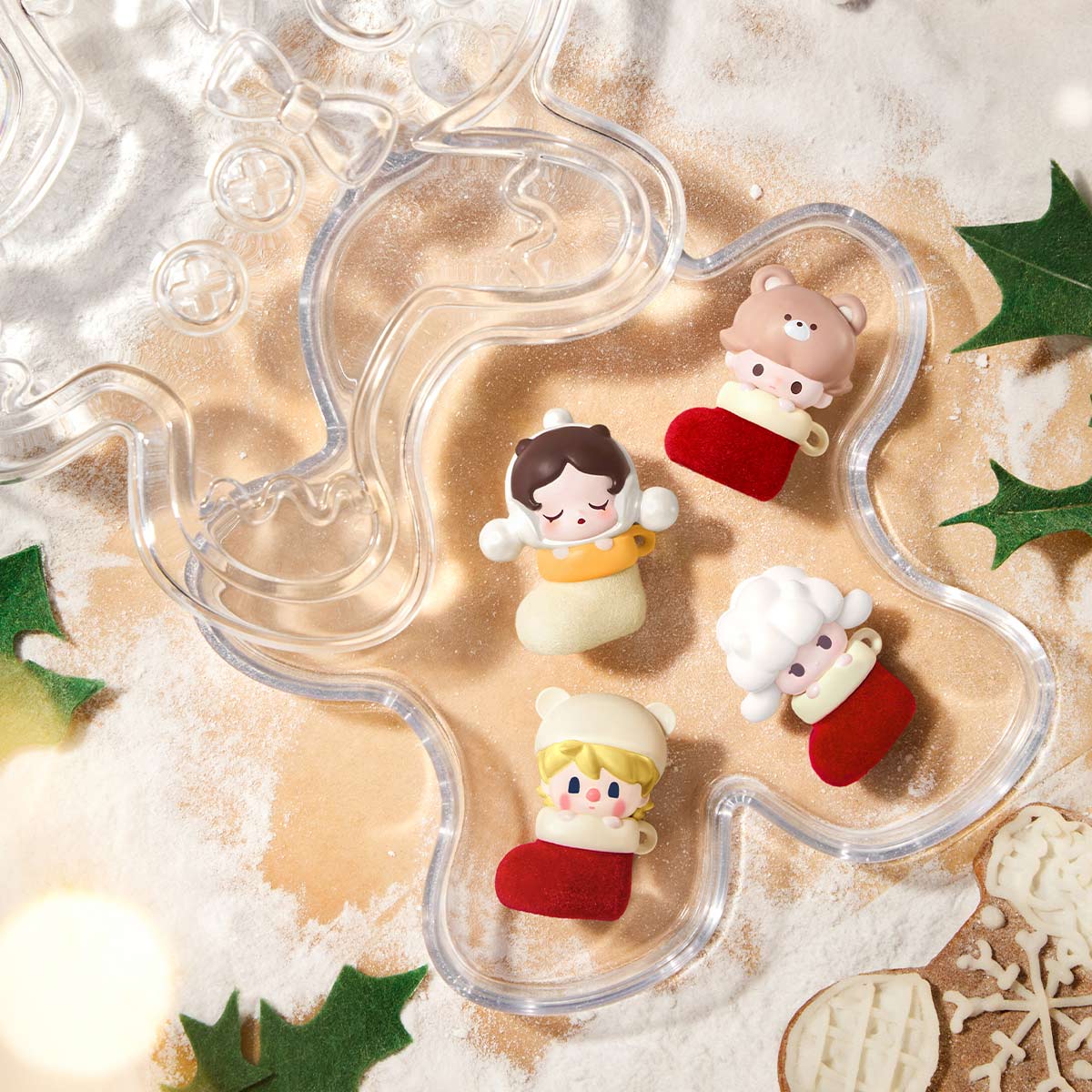 POP BEAN Christmas Sock Series Box Set - POP MART (Japan)