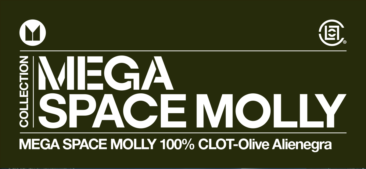 MEGA SPACE MOLLY 100% CLOT-Olive Alienegra - POP MART (United States)
