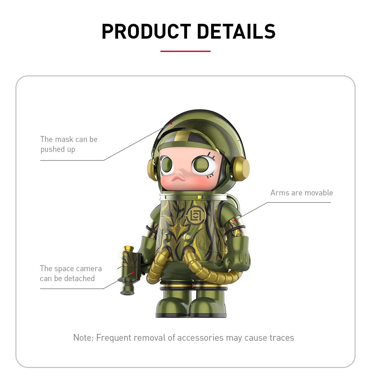MEGA SPACE MOLLY 100% CLOT-Olive Alienegra - POP MART (Philippines)