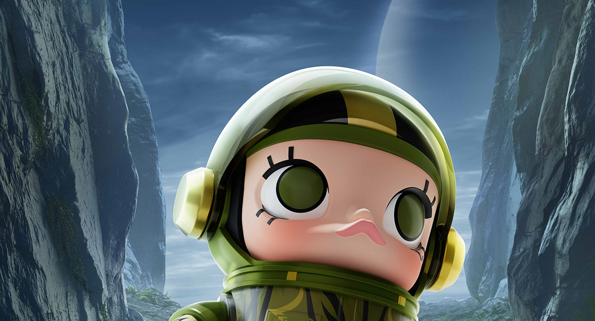 MEGA SPACE MOLLY 100% CLOT-Olive Alienegra - POP MART (France)