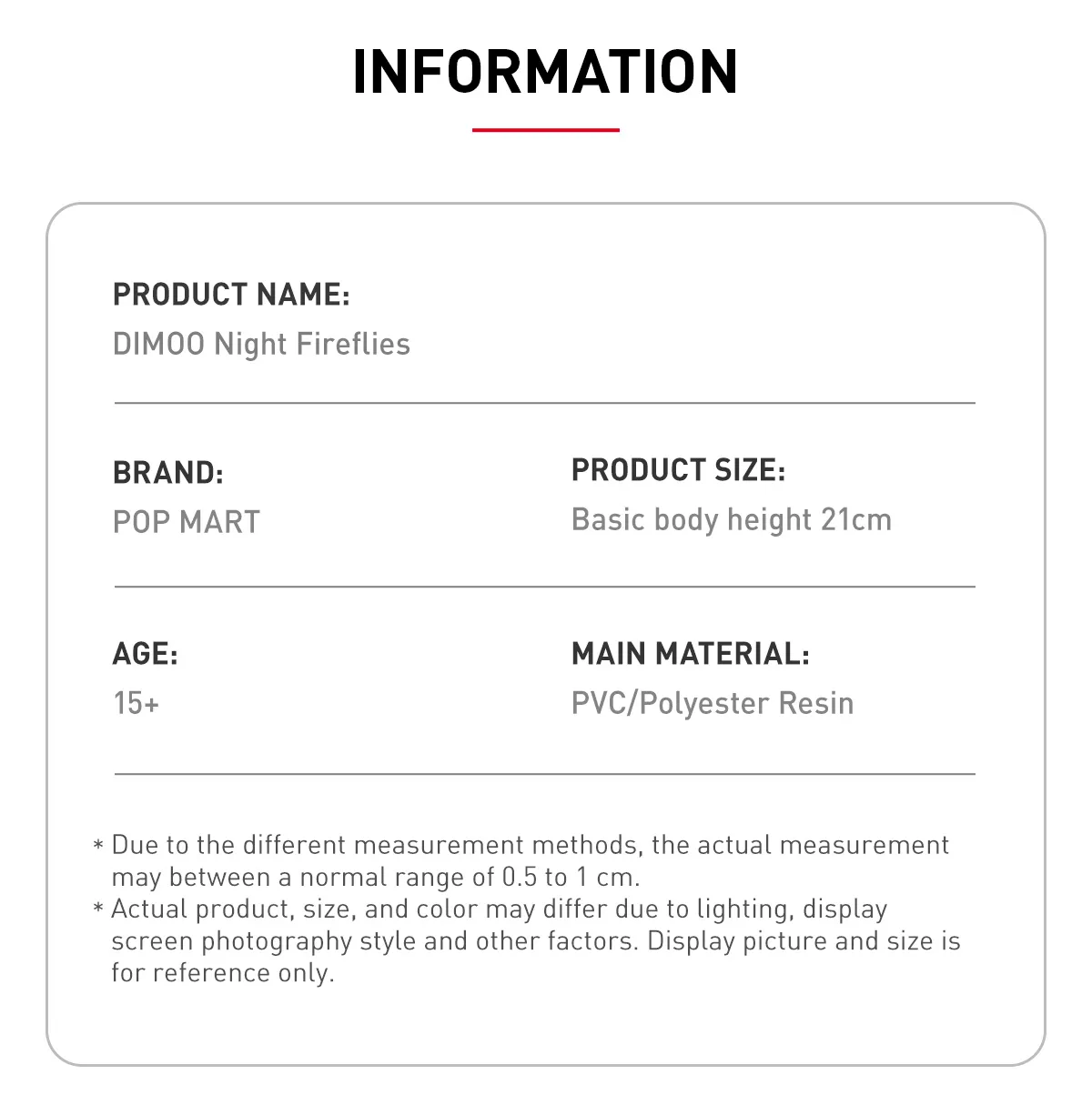 DIMOO Night fireflies - POP MART (Macao, China)