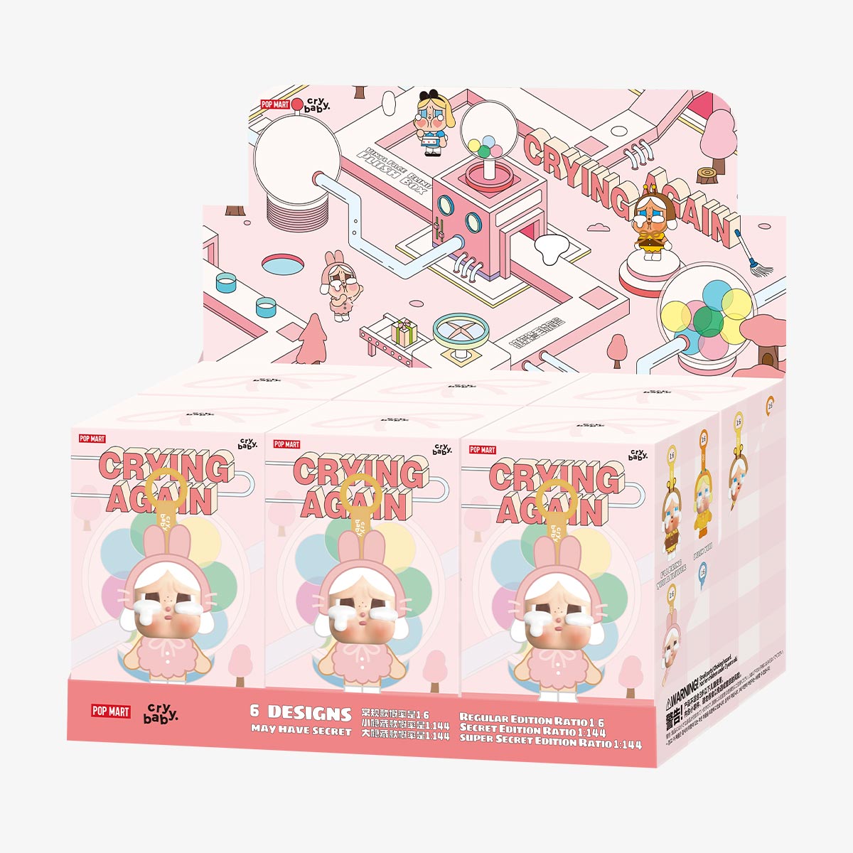 POPMART CRYBABY Crying Again シリーズ フェイス CRYBABY Crying Again Series-Vinyl Face Plush Blind Box - POP