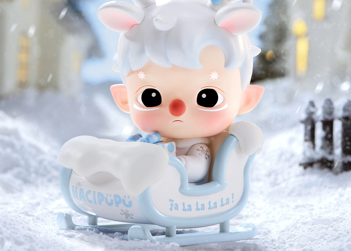 POPMARTポップマートHACIPUPU Sledフィギュアスペシャルver. HACIPUPU SLED FIGURE SPECIAL VER. 🛷Dashing through the snow