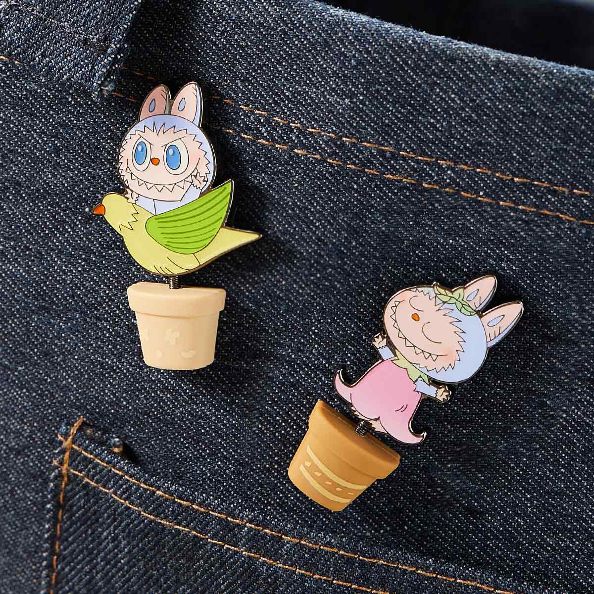 THE MONSTERS FALL IN WILD SERIES-Badge Blind Box - POP MART