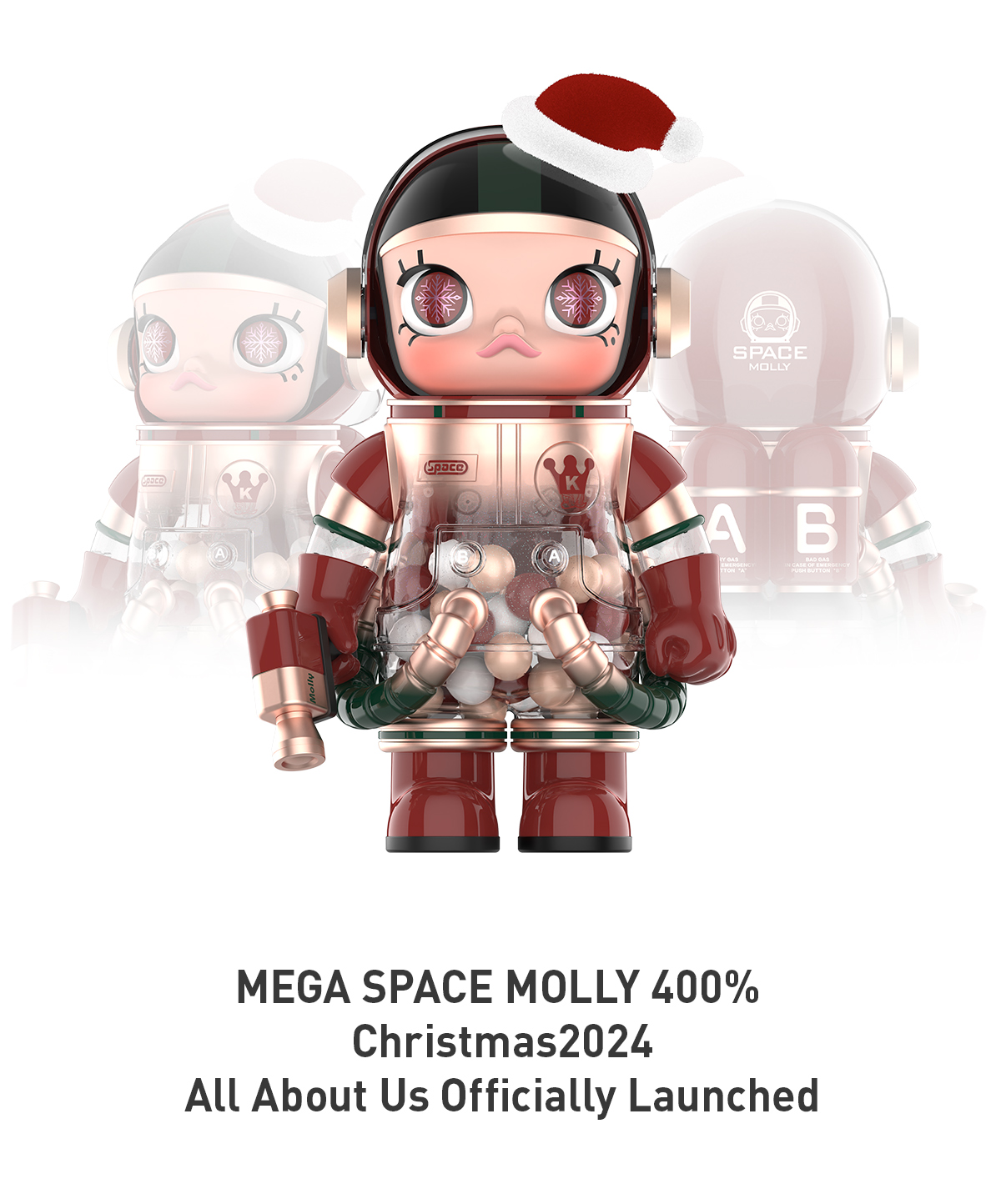 MEGA SPACE MOLLY 400% Christmas 2024 - POP MART (Japan)