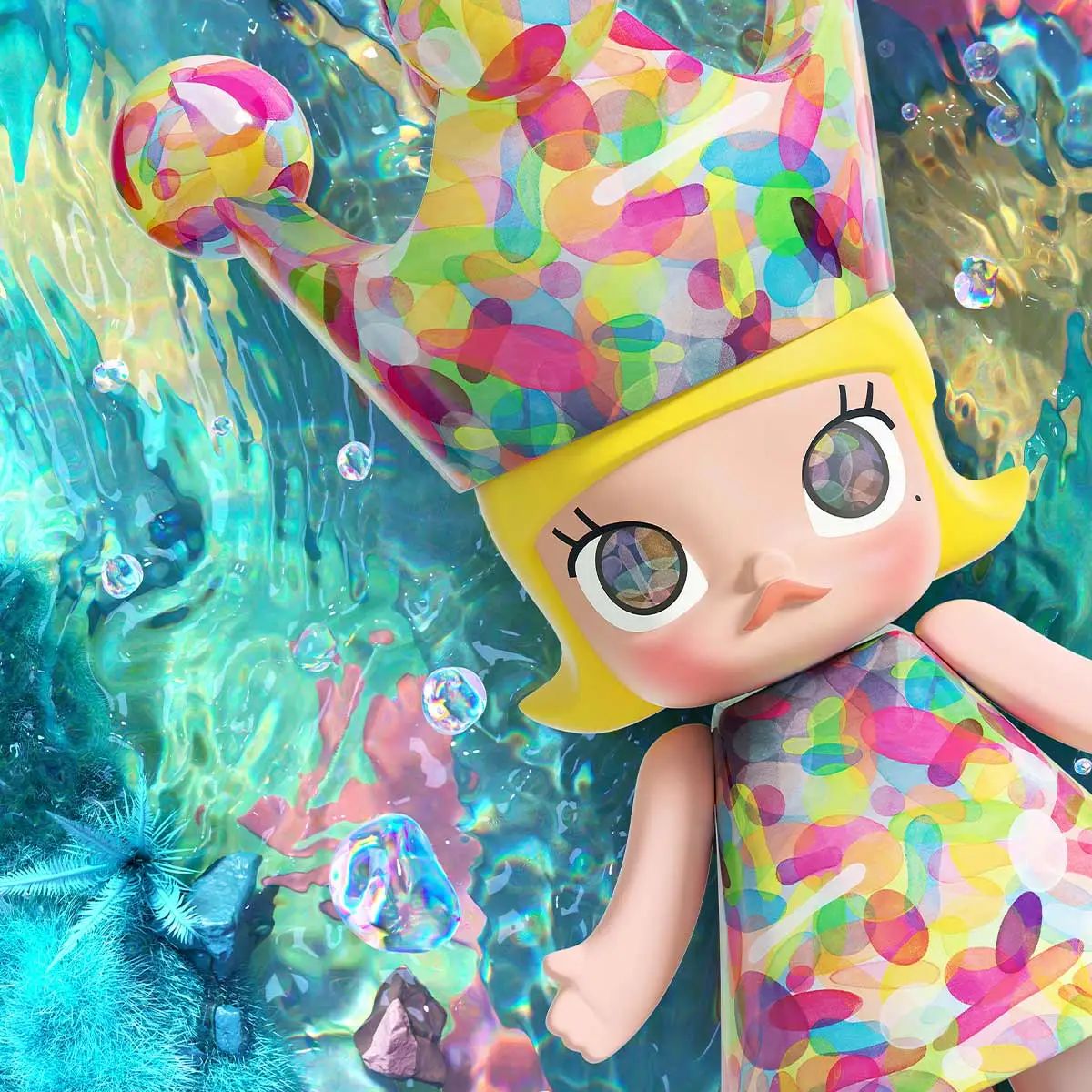 MEGA ROYAL MOLLY 1000% Huang Yuxing-Bubbles - POP MART (Poland)