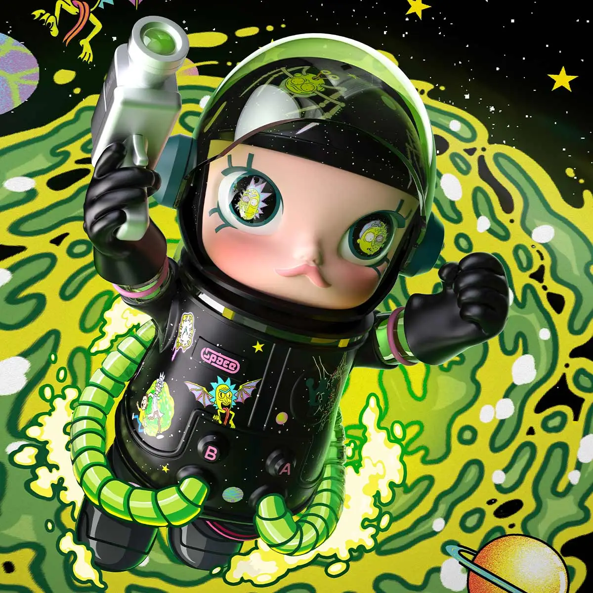 MEGA SPACE MOLLY 1000% Rick and Morty - POP MART (France)