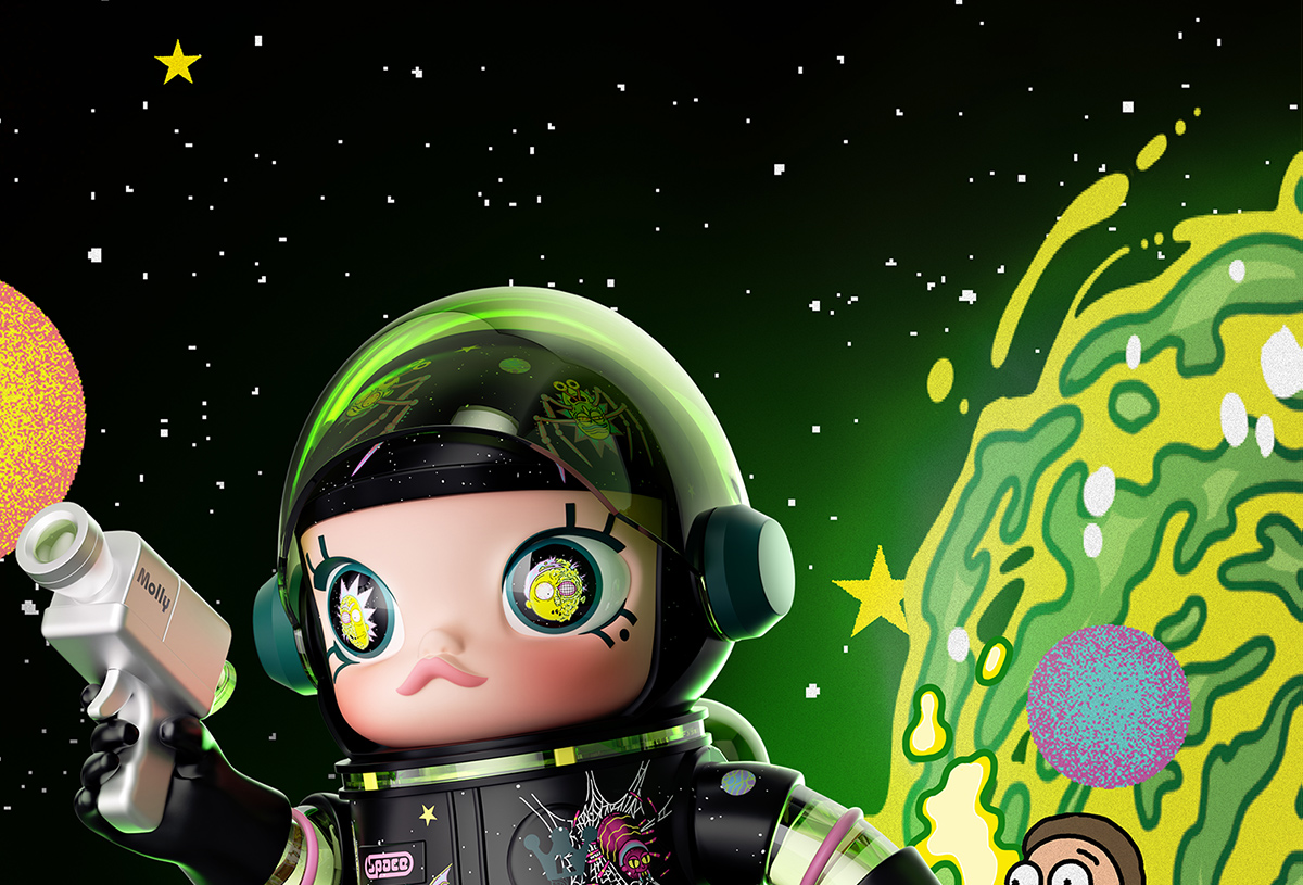 MEGA SPACE MOLLY 1000% Rick and Morty - POP MART (Belgium)