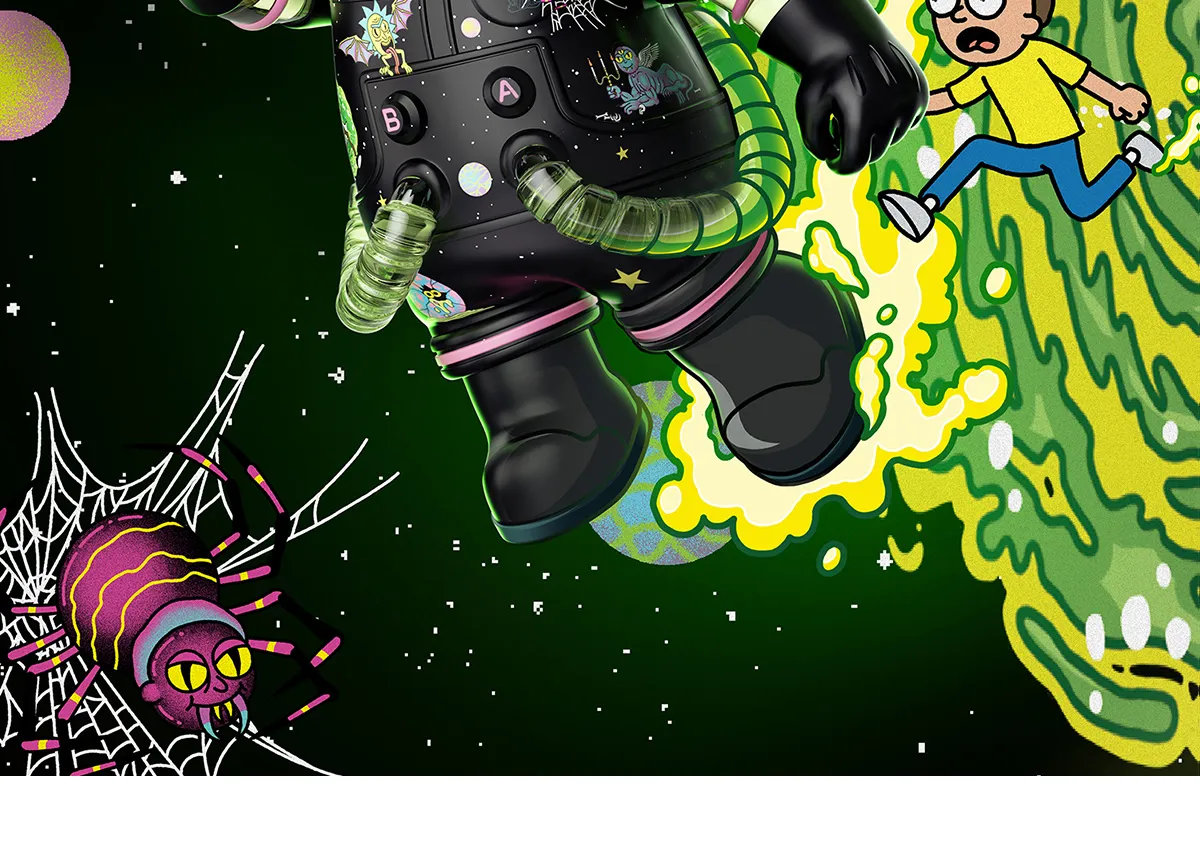 MEGA SPACE MOLLY 1000% Rick and Morty - POP MART (Italy)
