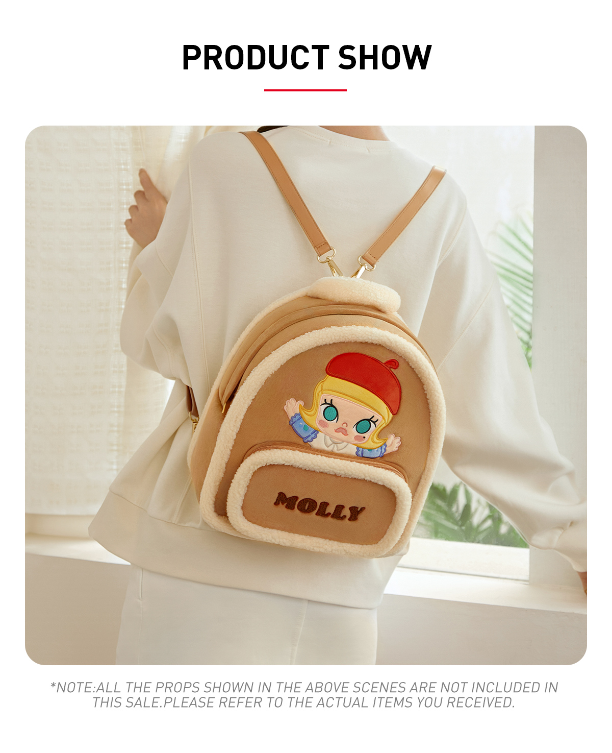 格安saleスタ Classic Bag Series- MOLLY Suede Leather Backpack - POP MART その他