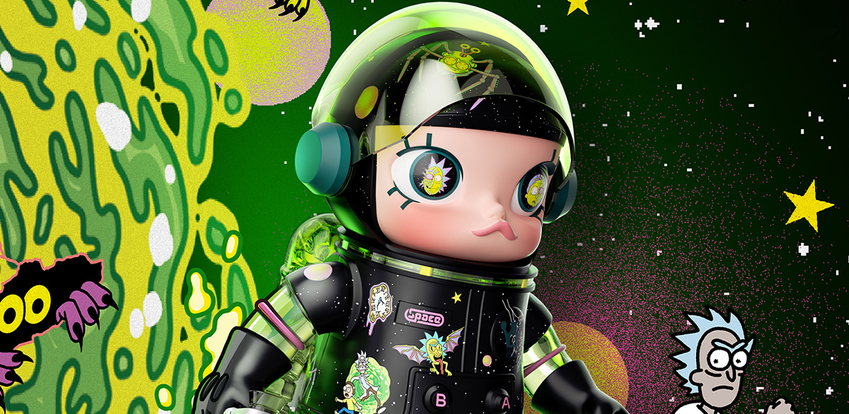 【正規品】MEGASPACE MOLLY 400% Rick and Morty Pop Mart Mega Collection 400% Space Molly Rick and Morty
