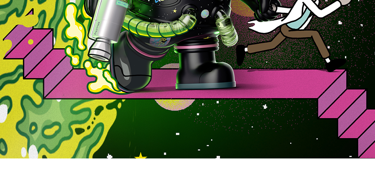 MEGA SPACE MOLLY 400% Rick and Morty - POP MART (Japan)