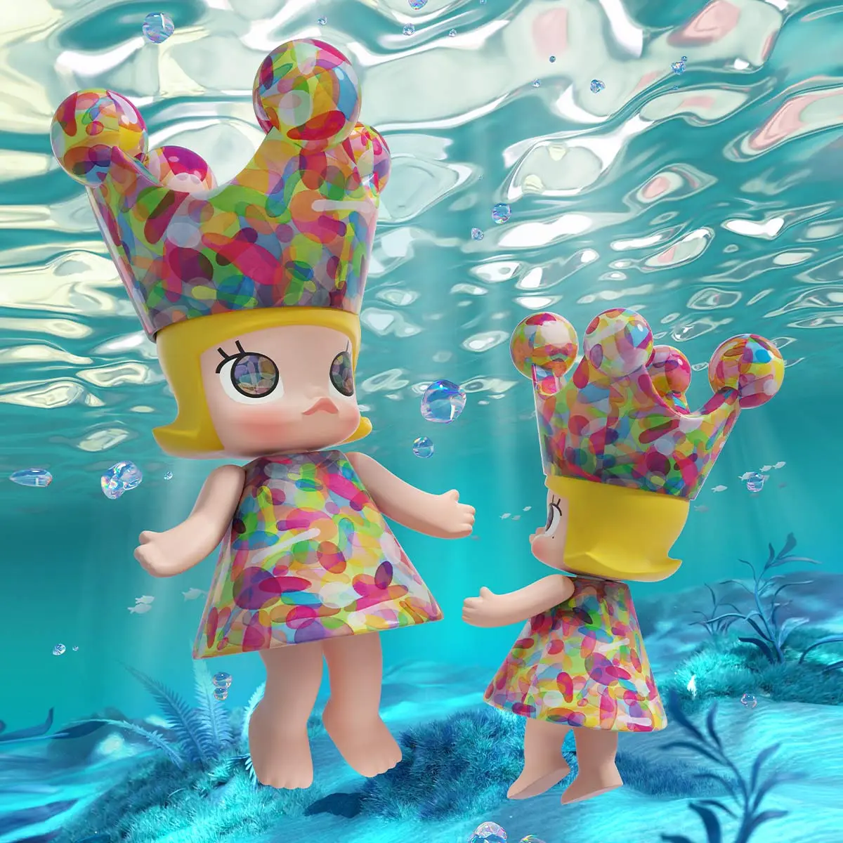 MEGA ROYAL MOLLY 400% Huang Yuxing-Bubbles - POP MART (Japan)