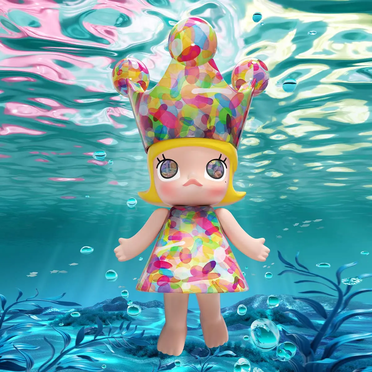 MEGA ROYAL MOLLY 400% Huang Yuxing-Bubbles - POP MART (Luxembourg) 