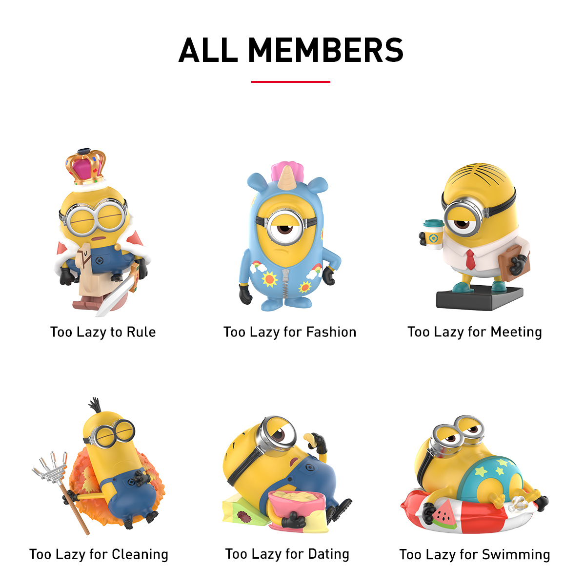 Minions Lazy Every Day Series Figures - POP MART (Singapore)