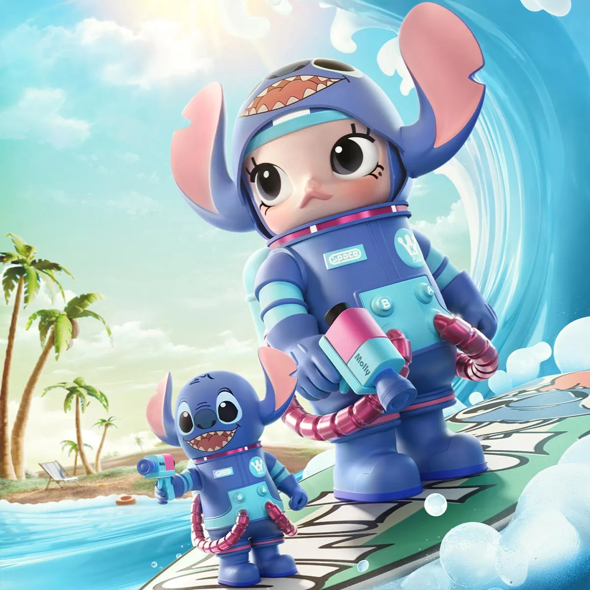 MEGA SPACE MOLLY 400% Stitch - POP MART (Hong Kong, China)