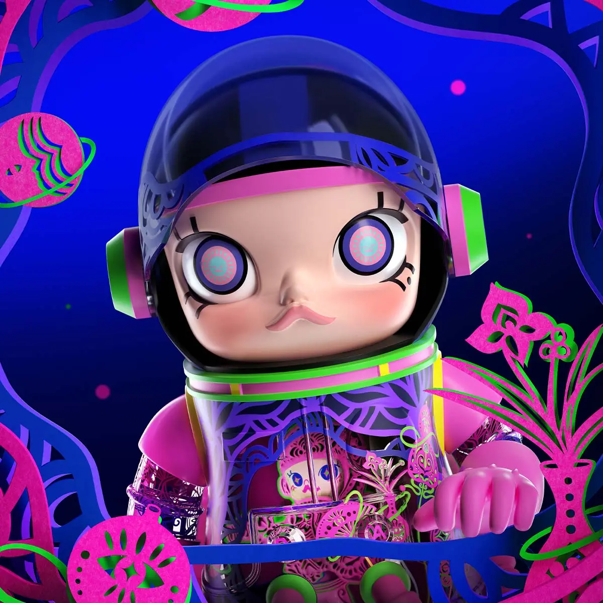 MEGA SPACE MOLLY 1000% 陈粉丸 - POP MART (Japan)