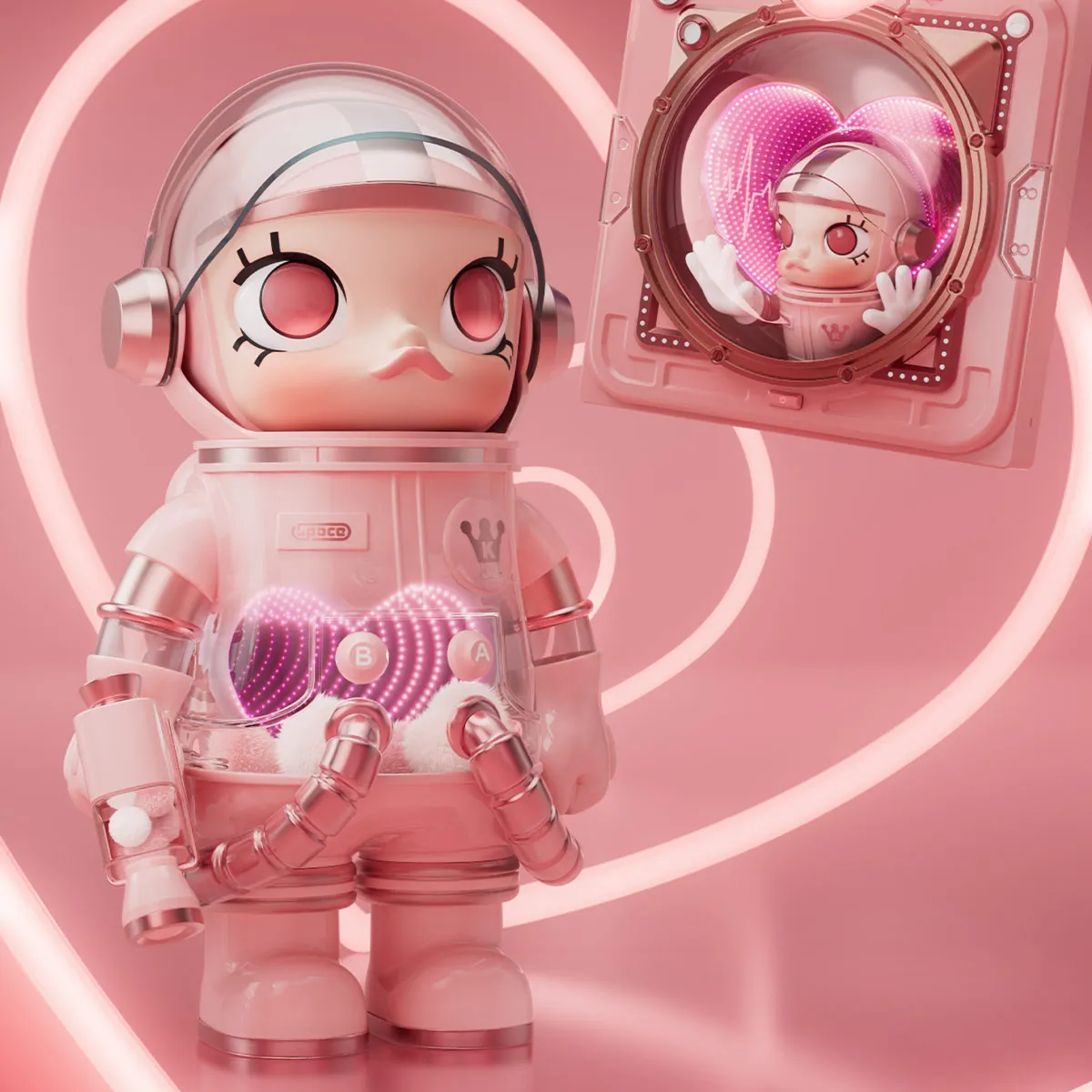 MEGA SPACE MOLLY 1000% SMITTEN LOVE - POP MART (Japan)