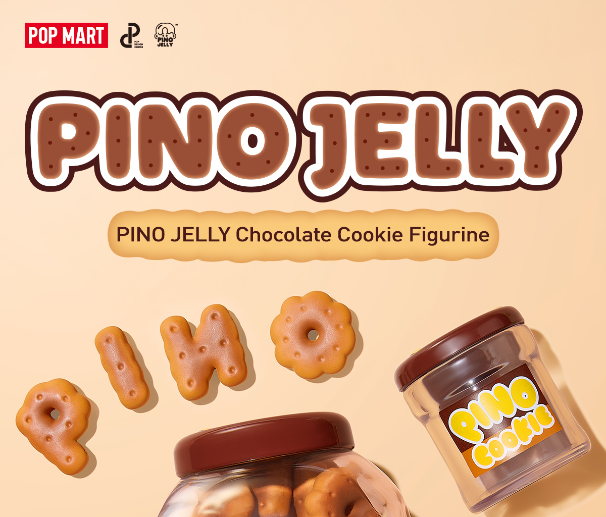 PINO JELLY Chocolate Cookie Figurine - POP MART (Japan)